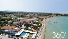 Aerial 360 of Zakynthos Tsilivi Beach
